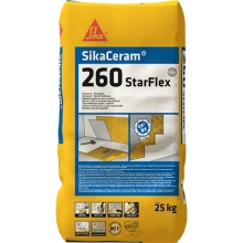 SikaCeram-260 StarFlex Клей для плитки еластичний 25 кг, Білий